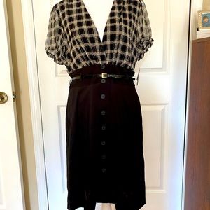 Brand New ECI Dress, silk size 12